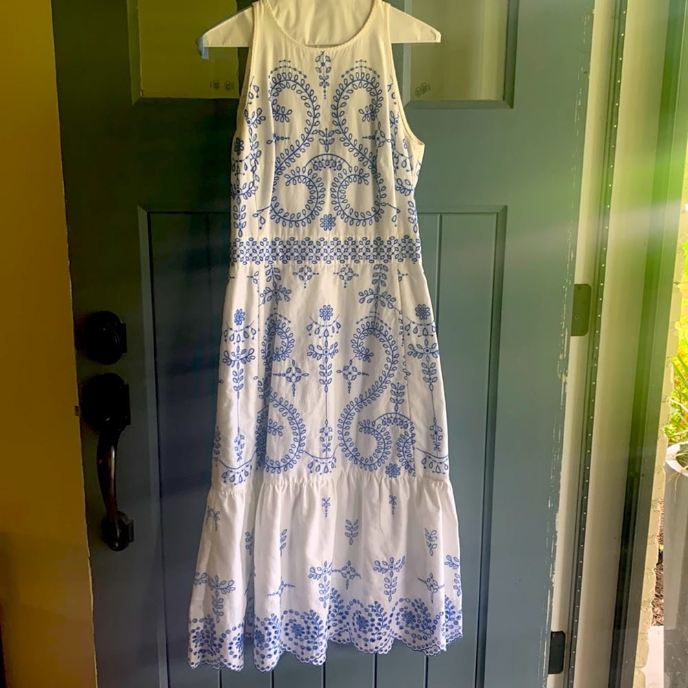 Tory Burch midi embroidered dress